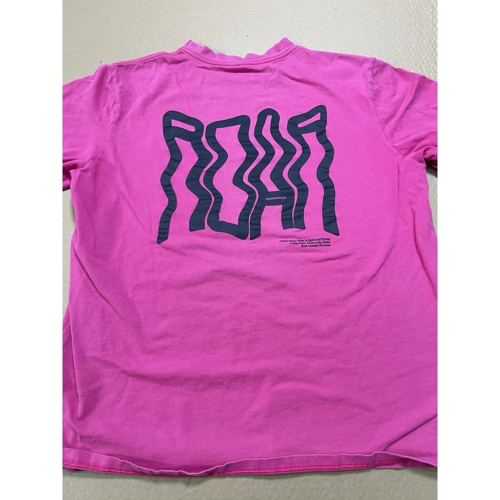 Roaringwild Rule Breaker Graphic T-shirt Men XL Pink Short Sleeve